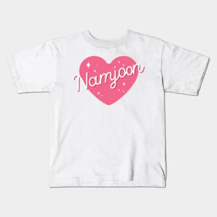 BTS RM Kim Namjoon cute heart Kids T-Shirt